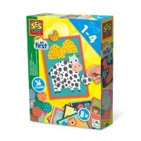 Set creativ animale autocolante cu 8 planse si 36 stickere