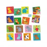 Set creativ de lipit coditele animalelor cu 14 cartonase, 14 codite si lipici, +12 luni