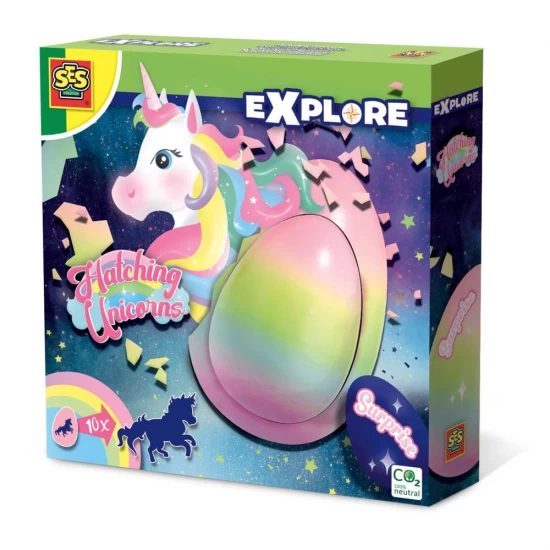 Ou de jucarie pentru copii cu unicorn care eclozeaza in apa Ou de jucarie pentru copii cu unicorn care eclozeaza in apa