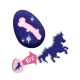 Ou de jucarie pentru copii cu unicorn care eclozeaza in apa Ou de jucarie pentru copii cu unicorn care eclozeaza in apa