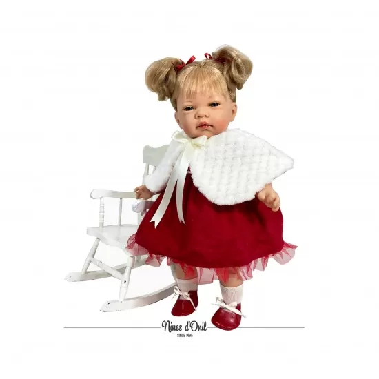 Papusa Nines D'Onil Celia Craciun cu parul blond si miros de vanilie 45 cm Papusa Nines D'Onil Celia Craciun cu parul blond si miros de vanilie 45 cm