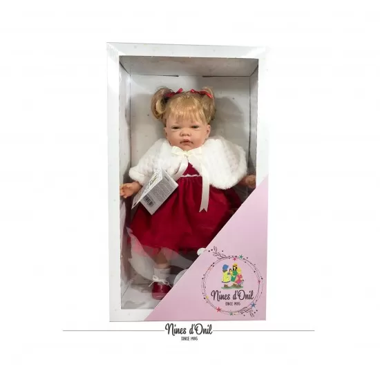 Papusa Nines D'Onil Celia Craciun cu parul blond si miros de vanilie 45 cm Papusa Nines D'Onil Celia Craciun cu parul blond si miros de vanilie 45 cm