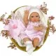 Papusa Nines D'Onil Dou Dou bebelus RN cu hainute roz, jucarie si miros de vanilie 37 cm Papusa Nines D'Onil Dou Dou bebelus RN cu hainute roz, jucarie si miros de vanilie 37 cm