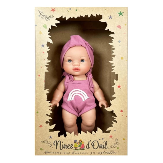 Papusa Nines D'Onil Joy fara par, cu bentita roz si miros de vanilie 37 cm Papusa Nines D'Onil Joy fara par, cu bentita roz si miros de vanilie 37 cm