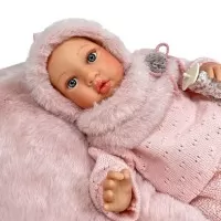 Papusa Nines D'Onil Little Susette nou-nascut cu miros de vanilie 40 cm