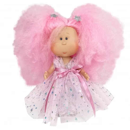 Papusa Nines D'Onil Mia Candy cu parul roz, articulatii si miros de vanilie 30 cm Papusa Nines D'Onil Mia Candy cu parul roz, articulatii si miros de vanilie 30 cm