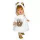 Papusa Nines D'Onil Susette Plumeti cu parul roscat, sunete, rochie alba si miros de vanilie 45 cm Papusa Nines D'Onil Susette Plumeti cu parul roscat, sunete, rochie alba si miros de vanilie 45 cm