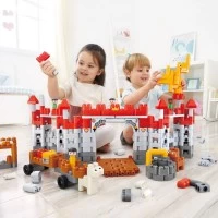 Set constructie PolyM Hape - Castel de jucarie 310 piese