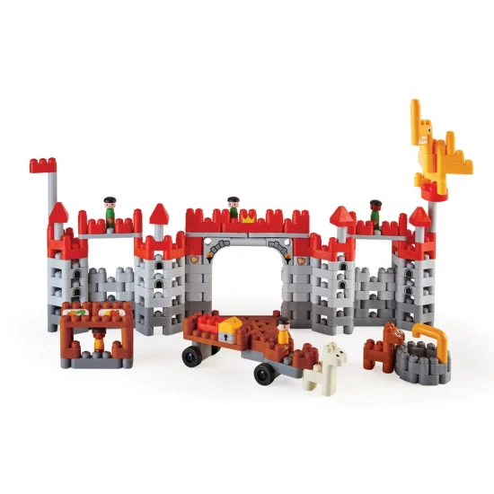 Set constructie PolyM Hape - Castel de jucarie 310 piese Set constructie PolyM Hape - Castel de jucarie 310 piese