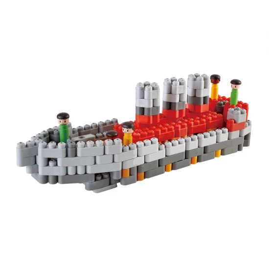 Set constructie PolyM Hape - Castel de jucarie 310 piese Set constructie PolyM Hape - Castel de jucarie 310 piese