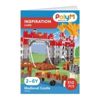 Set constructie PolyM Hape - Castel de jucarie 310 piese