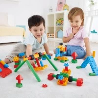 Set constructie PolyM - Loc de joaca pentru copii (110 piese)
