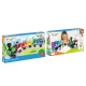 Set constructie PolyM - Tren colorat de jucarie (63 piese)