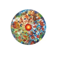 Puzzle copii epoca de piatra cu lumini led Hape 102 piese