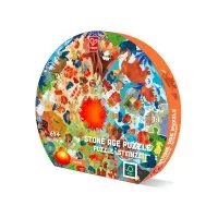 Puzzle copii epoca de piatra cu lumini led Hape 102 piese