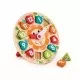 Puzzle din lemn cu ceas de jucarie pentru copii Puzzle din lemn cu ceas de jucarie pentru copii