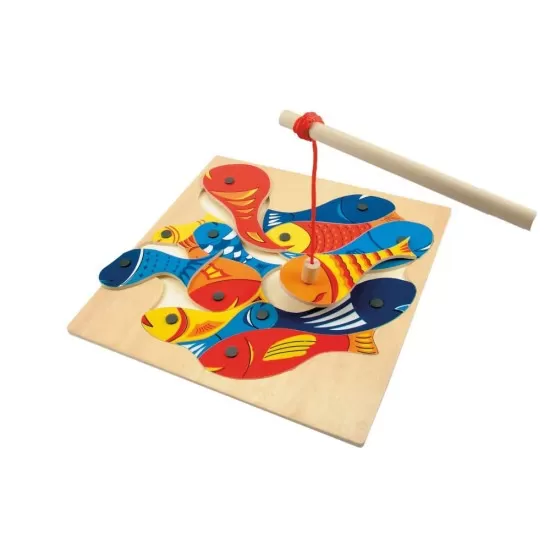 Puzzle din lemn - Joc magnetic de pescuit Puzzle din lemn - Joc magnetic de pescuit