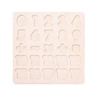 Puzzle din lemn, Matematica si numere, Woodyland, 25 piese