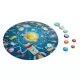 Puzzle Sistemul Solar pentru copii, cu led si planete din lemn 102 piese Hape Puzzle Sistemul Solar pentru copii, cu led si planete din lemn 102 piese Hape