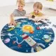 Puzzle Sistemul Solar pentru copii, cu led si planete din lemn 102 piese Hape Puzzle Sistemul Solar pentru copii, cu led si planete din lemn 102 piese Hape