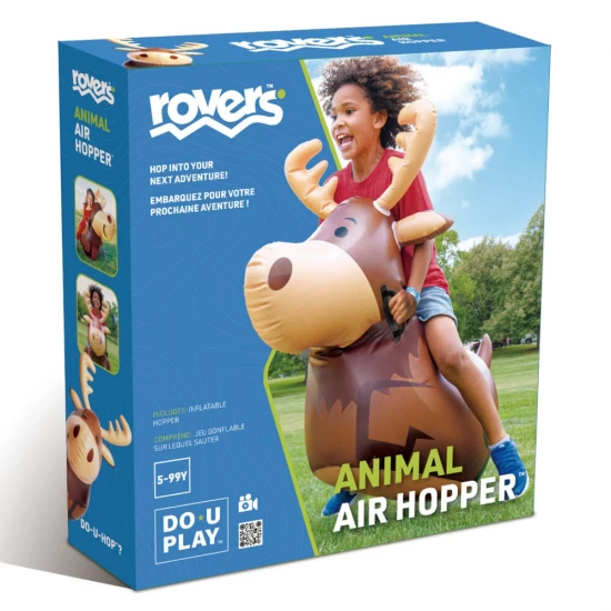Jucarie gonflabila Ren saltaret Air Hoppers Hape, +5 ani, greutatea maxima 50 kg