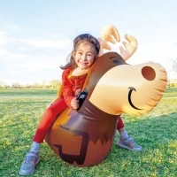 Jucarie gonflabila Ren saltaret Air Hoppers Hape, +5 ani, greutatea maxima 50 kg