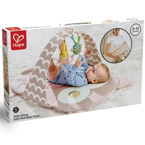 Covoras de joaca cu activitati senzoriale Bufnita Oscar Hape