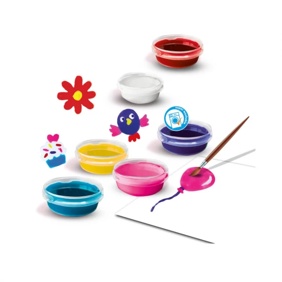 Set 6 culori acuarele pentru ferestre stickere