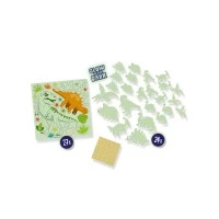 Set autocolante fosforescente cu dinozauri pentru copii