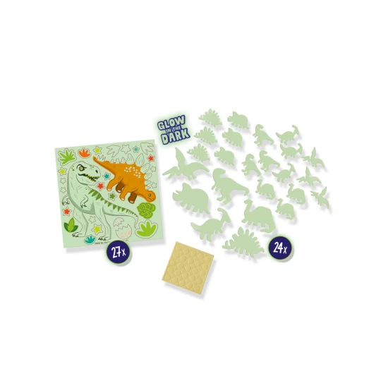 Set autocolante fosforescente cu dinozauri pentru copii Set autocolante fosforescente cu dinozauri pentru copii
