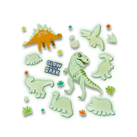 Set autocolante fosforescente cu dinozauri pentru copii Set autocolante fosforescente cu dinozauri pentru copii