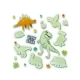 Set autocolante fosforescente cu dinozauri pentru copii Set autocolante fosforescente cu dinozauri pentru copii
