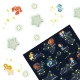 Set autocolante fosforescente cu semne zodiacale pentru copii