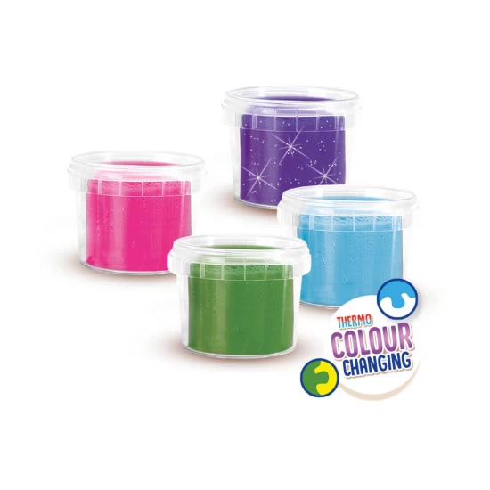 Set creativ 4 culori plastilina care isi schimba culoarea si personaje de basm, +2 ani