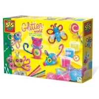 Set creativ animale din plastilina cu accesorii, sarme plusate si sclipici