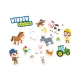 Set creativ pentru copii, Autocolante pentru ferestre, Animale de la ferma
