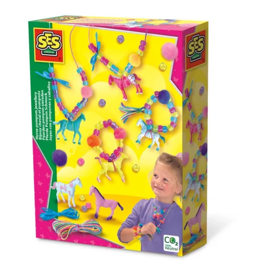 Set creativ Bijuterii cu pompoane si caluti