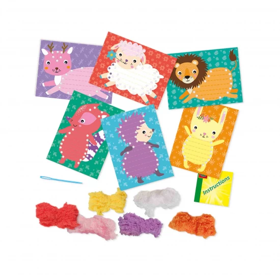 Set creativ - Brodez animale pufoase