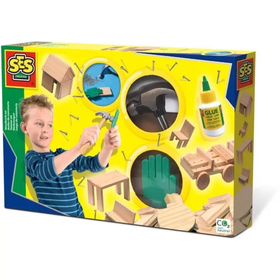 Set creativ, Atelier de tamplarie pentru copii, +5 ani