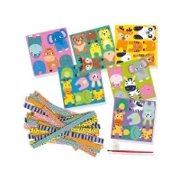 Set creativ copii, Animale din hartie, +3 ani