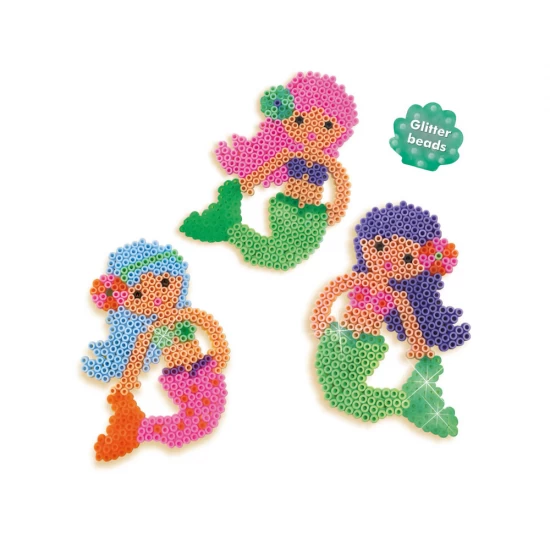 Set creativ copii Beedz - Creare sirene cu margele de calcat