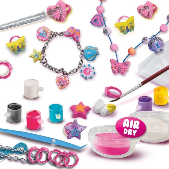 Set creativ copii - Creez bijuterii din plastilina Set creativ copii - Creez bijuterii din plastilina