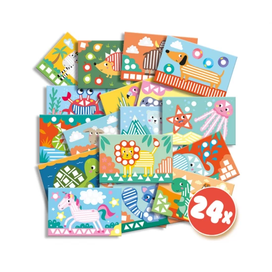 Set creativ copii - Invat sa lipesc si sa recunosc forme Set creativ copii - Invat sa lipesc si sa recunosc forme