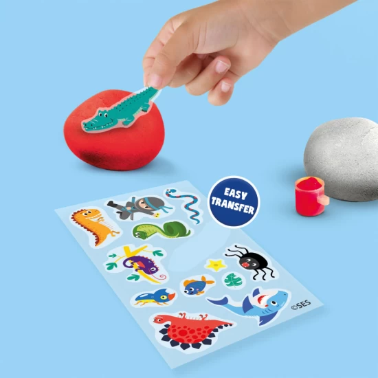 Set creativ copii - Pictura pe piatra cu imagini