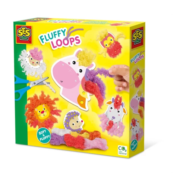 Set creativ de cusut 6 animale cu fire colorate