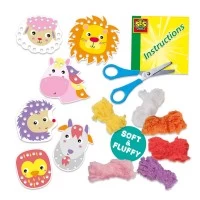 Set creativ de cusut 6 animale cu fire colorate