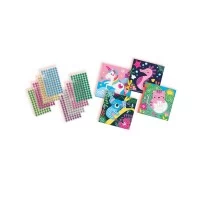 Set creativ de pictura pentru copii cu diamante si animale fericite