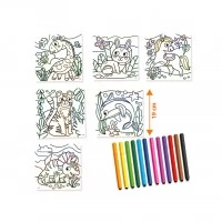 Set creativ pentru copii, Desen pe numere, 6 planse, +3 ani