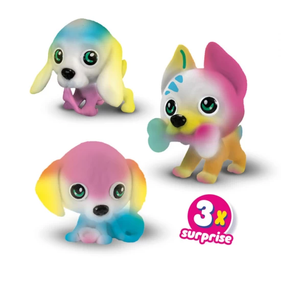 Set creativ - Desenez cu aerograf 3 catei surpriza Set creativ - Desenez cu aerograf 3 catei surpriza