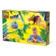 Set creativ pentru copii, Desenez dinozauri din lemn cu markere cu aerograf, +5 ani Set creativ pentru copii, Desenez dinozauri din lemn cu markere cu aerograf, +5 ani